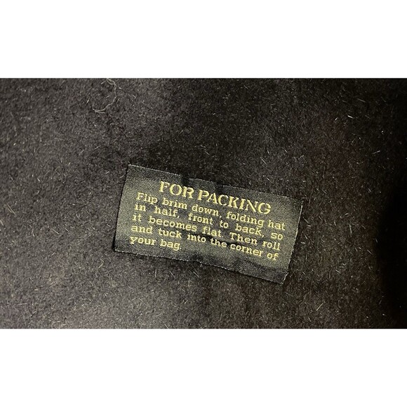 Eric Javits Women’s Hat Squishee Packable Bowler New York Made in USA Vintage - Picture 4 of 6